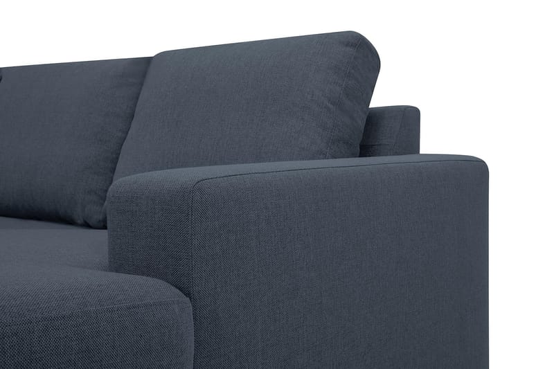 Crazy 5-sits Vänstervänd U-formad X-Large Soffa med Divan och Schäslong i Tyg - Blå - Möbler - Vardagsrum - Soffor - U-soffor
