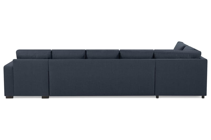 Crazy 5-sits Vänstervänd U-formad X-Large Soffa med Divan och Schäslong i Tyg - Blå - Möbler - Vardagsrum - Soffor - U-soffor
