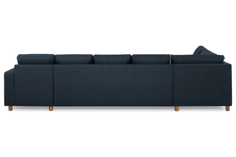 Crazy 5-sits Vänstervänd U-formad X-Large Soffa med Divan och Schäslong i Tyg - Blå - Möbler - Vardagsrum - Soffor - U-soffor