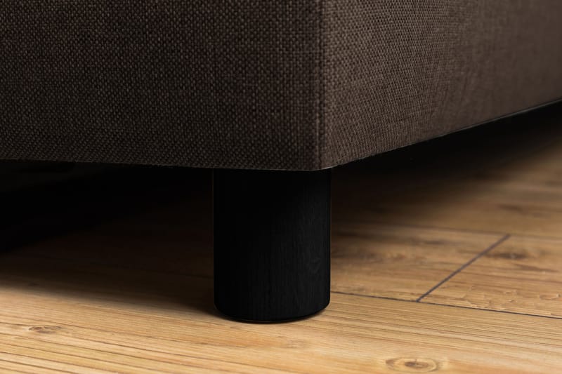 Crazy 5-sits Vänstervänd U-formad X-Large Soffa med Divan och Schäslong i Tyg - Brun - Möbler - Vardagsrum - Soffor - U-soffor