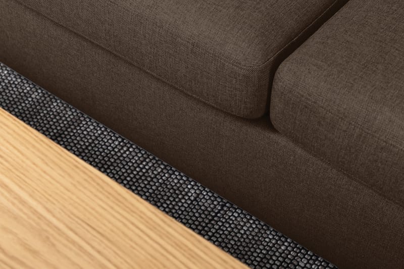 Crazy 5-sits Vänstervänd U-formad X-Large Soffa med Divan och Schäslong i Tyg - Brun - Möbler - Vardagsrum - Soffor - U-soffor