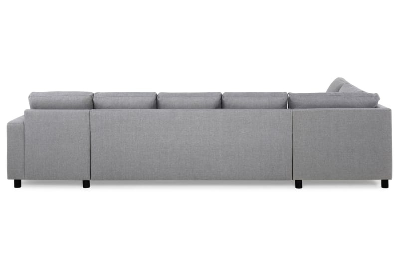 Crazy 5-sits Vänstervänd U-formad X-Large Soffa med Divan och Schäslong i Tyg - Grå - Möbler - Vardagsrum - Soffor - U-soffor