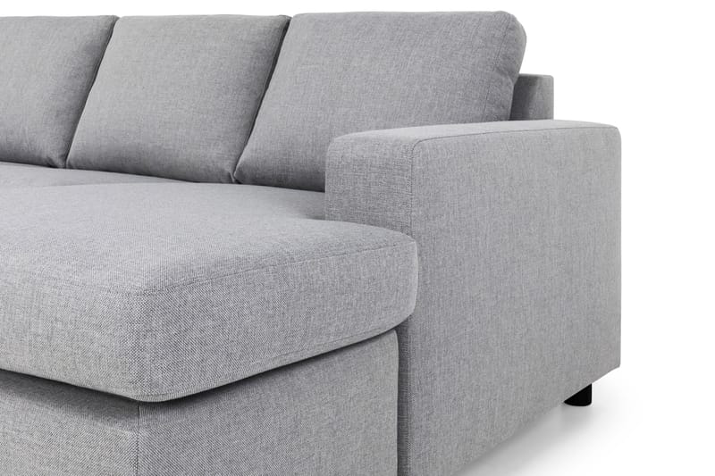 Crazy 5-sits Vänstervänd U-formad X-Large Soffa med Divan och Schäslong i Tyg - Grå - Möbler - Vardagsrum - Soffor - U-soffor