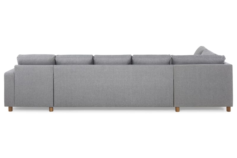 Crazy 5-sits Vänstervänd U-formad X-Large Soffa med Divan och Schäslong i Tyg - Grå - Möbler - Vardagsrum - Soffor - U-soffor