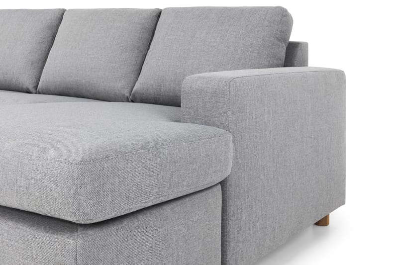 Crazy 5-sits Vänstervänd U-formad X-Large Soffa med Divan och Schäslong i Tyg - Grå - Möbler - Vardagsrum - Soffor - U-soffor
