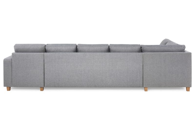 Crazy 5-sits Vänstervänd U-formad X-Large Soffa med Divan och Schäslong i Tyg - Grå - Möbler - Vardagsrum - Soffor - U-soffor