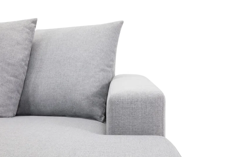 Crazy 5-sits Vänstervänd U-formad X-Large Soffa med Divan och Schäslong i Tyg inkl Kuvertkuddar - Grå - Möbler - Vardagsrum - Soffor - U-soffor