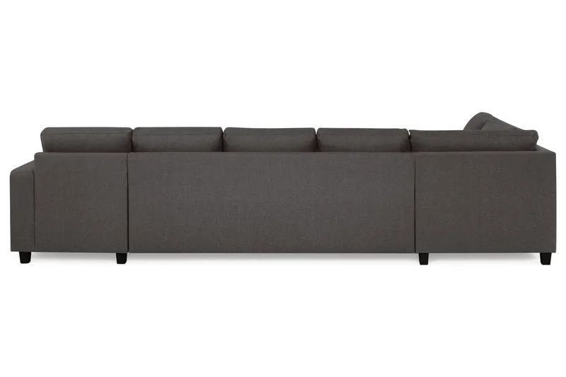 Crazy 5-sits Vänstervänd U-formad X-Large Soffa med Divan och Schäslong i Tyg - Mörkgrå - Möbler - Vardagsrum - Soffor - U-soffor