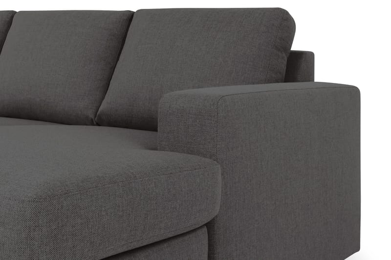 Crazy 5-sits Vänstervänd U-formad X-Large Soffa med Divan och Schäslong i Tyg - Mörkgrå - Möbler - Vardagsrum - Soffor - U-soffor