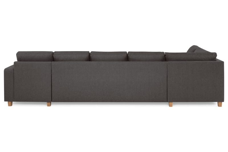 Crazy 5-sits Vänstervänd U-formad X-Large Soffa med Divan och Schäslong i Tyg - Mörkgrå - Möbler - Vardagsrum - Soffor - U-soffor