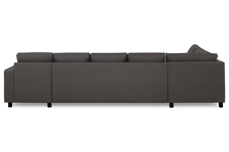 Crazy 5-sits Vänstervänd U-formad X-Large Soffa med Divan och Schäslong i Tyg - Mörkgrå - Möbler - Vardagsrum - Soffor - U-soffor