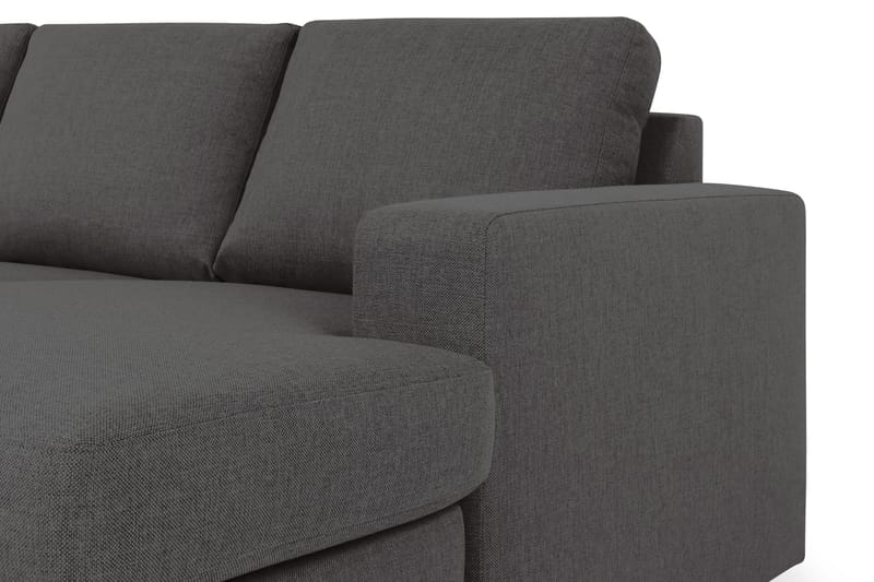 Crazy 5-sits Vänstervänd U-formad X-Large Soffa med Divan och Schäslong i Tyg - Mörkgrå - Möbler - Vardagsrum - Soffor - U-soffor