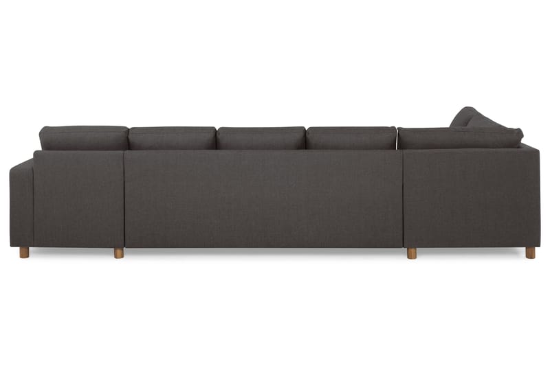 Crazy 5-sits Vänstervänd U-formad X-Large Soffa med Divan och Schäslong i Tyg - Mörkgrå - Möbler - Vardagsrum - Soffor - U-soffor