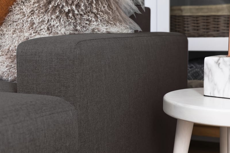 Crazy 5-sits Vänstervänd U-formad X-Large Soffa med Divan och Schäslong i Tyg - Mörkgrå - Möbler - Vardagsrum - Soffor - U-soffor