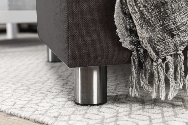 Crazy 5-sits Vänstervänd U-formad X-Large Soffa med Divan och Schäslong i Tyg - Mörkgrå - Möbler - Vardagsrum - Soffor - U-soffor