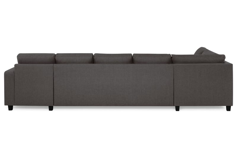Crazy 5-sits Vänstervänd U-formad X-Large Soffa med Divan och Schäslong i Tyg - Mörkgrå - Möbler - Vardagsrum - Soffor - U-soffor