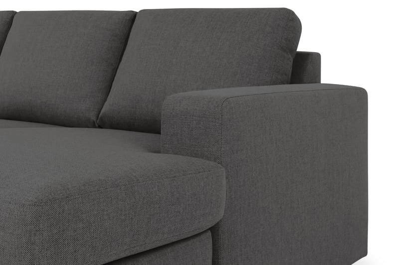 Crazy 5-sits Vänstervänd U-formad X-Large Soffa med Divan och Schäslong i Tyg - Mörkgrå - Möbler - Vardagsrum - Soffor - U-soffor