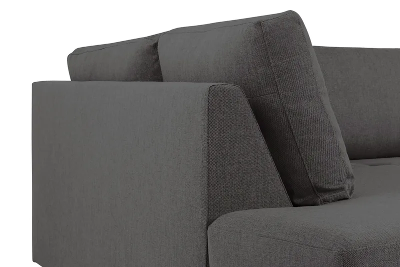 Crazy 5-sits Vänstervänd U-formad X-Large Soffa med Divan och Schäslong i Tyg - Mörkgrå - Möbler - Vardagsrum - Soffor - U-soffor