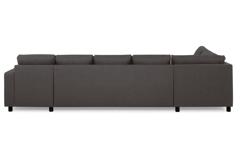 Crazy 5-sits Vänstervänd U-formad X-Large Soffa med Divan och Schäslong i Tyg - Mörkgrå - Möbler - Vardagsrum - Soffor - U-soffor