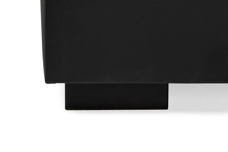 Crazy 6-sits Högervänd U-formad XX-Large Soffa med Divan och Schäslong i Konstläder - Svart - Möbler - Vardagsrum - Soffor - Skinnsoffor