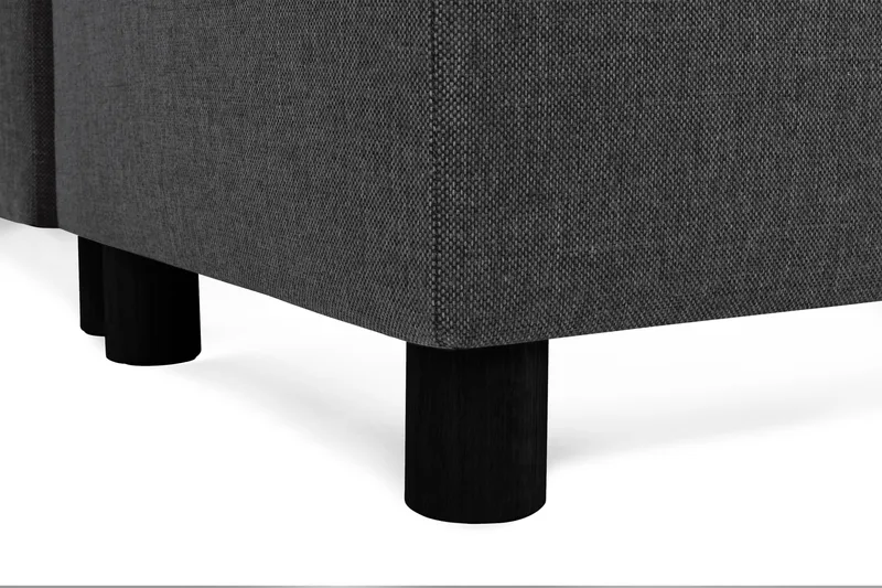 Crazy 6-sits Högervänd U-formad XX-Large Soffa med Divan och Schäslong i Tyg - Antracit - Möbler - Vardagsrum - Soffor - U-soffor