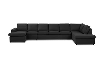 Crazy 6-sits Högervänd U-formad XX-Large Soffa med Divan och Schäslong i Tyg