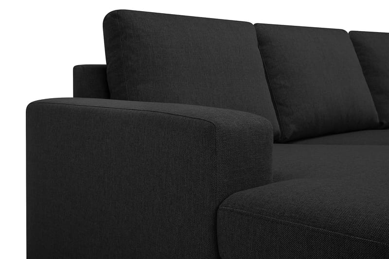 Crazy 6-sits Högervänd U-formad XX-Large Soffa med Divan och Schäslong i Tyg - Antracit - Möbler - Vardagsrum - Soffor - U-soffor
