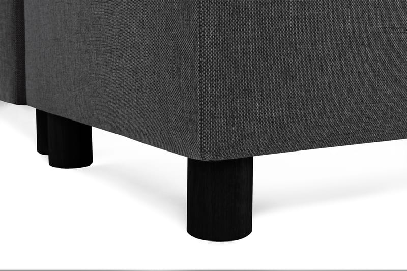 Crazy 6-sits Högervänd U-formad XX-Large Soffa med Divan och Schäslong i Tyg - Antracit - Möbler - Vardagsrum - Soffor - U-soffor