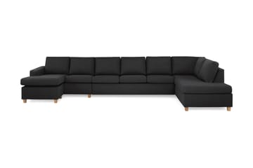 Crazy 6-sits Högervänd U-formad XX-Large Soffa med Divan och Schäslong i Tyg