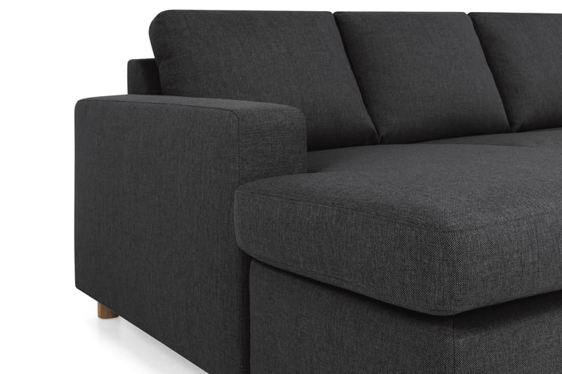 Crazy 6-sits Högervänd U-formad XX-Large Soffa med Divan och Schäslong i Tyg - Antracit - Möbler - Vardagsrum - Soffor - U-soffor