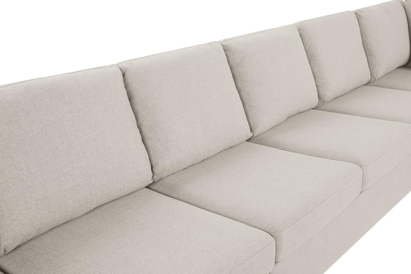 Crazy 6-sits Högervänd U-formad XX-Large Soffa med Divan och Schäslong i Tyg - Beige - Möbler - Vardagsrum - Soffor - U-soffor