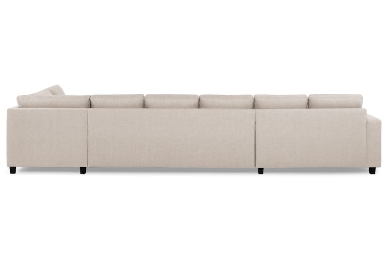 Crazy 6-sits Högervänd U-formad XX-Large Soffa med Divan och Schäslong i Tyg - Beige - Möbler - Vardagsrum - Soffor - U-soffor