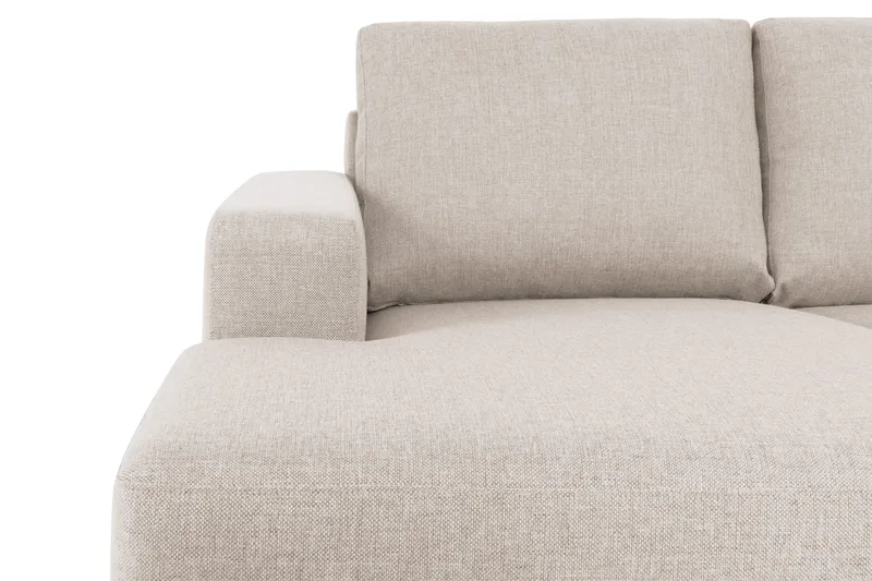 Crazy 6-sits Högervänd U-formad XX-Large Soffa med Divan och Schäslong i Tyg - Beige - Möbler - Vardagsrum - Soffor - U-soffor