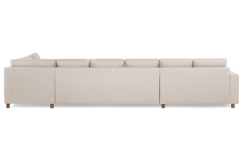 Crazy 6-sits Högervänd U-formad XX-Large Soffa med Divan och Schäslong i Tyg - Beige - Möbler - Vardagsrum - Soffor - U-soffor