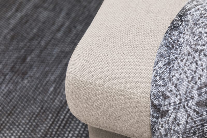 Crazy 6-sits Högervänd U-formad XX-Large Soffa med Divan och Schäslong i Tyg - Beige - Möbler - Vardagsrum - Soffor - U-soffor