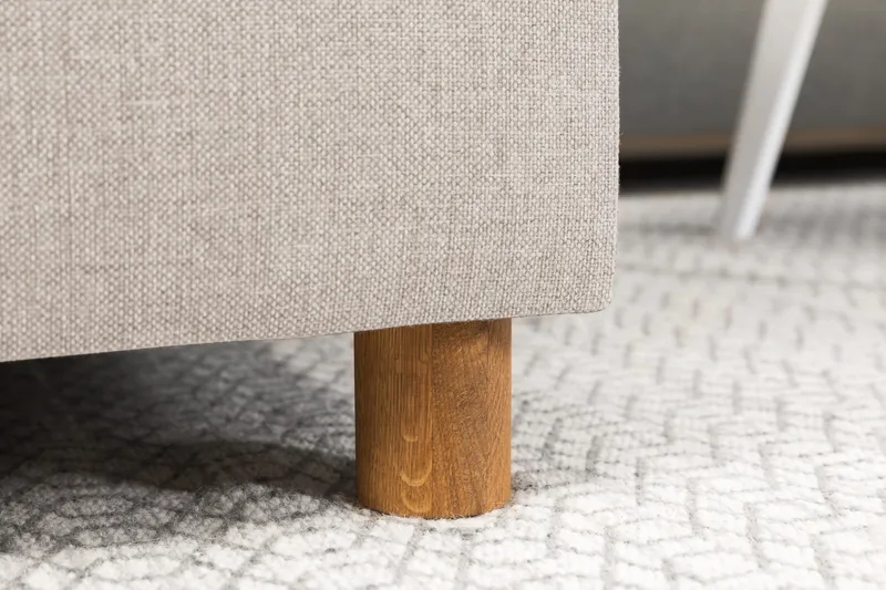 Crazy 6-sits Högervänd U-formad XX-Large Soffa med Divan och Schäslong i Tyg - Beige - Möbler - Vardagsrum - Soffor - U-soffor