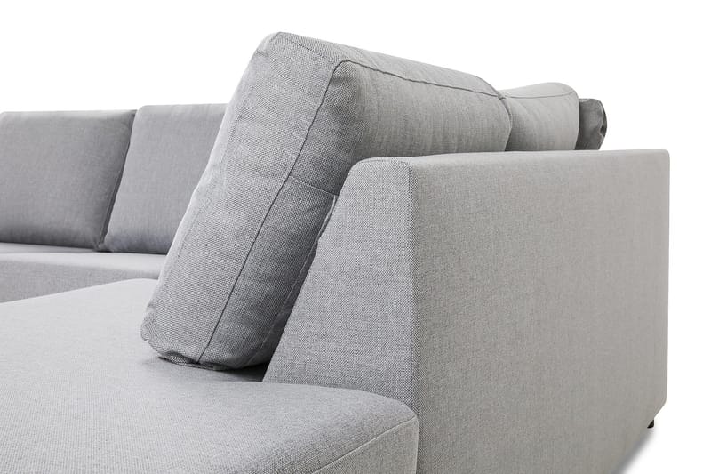 Crazy 6-sits Högervänd U-formad XX-Large Soffa med Divan och Schäslong i Tyg - Grå - Möbler - Vardagsrum - Soffor - U-soffor