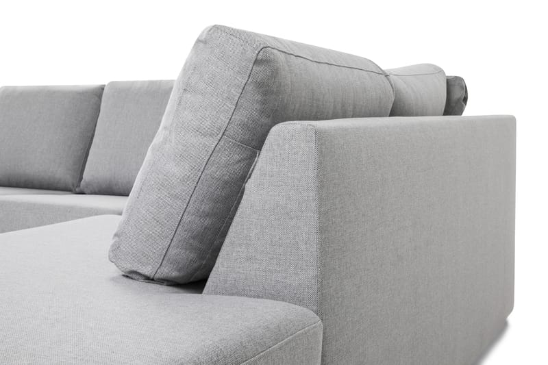 Crazy 6-sits Högervänd U-formad XX-Large Soffa med Divan och Schäslong i Tyg - Grå - Möbler - Vardagsrum - Soffor - U-soffor