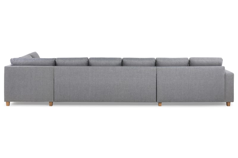 Crazy 6-sits Högervänd U-formad XX-Large Soffa med Divan och Schäslong i Tyg - Grå - Möbler - Vardagsrum - Soffor - U-soffor