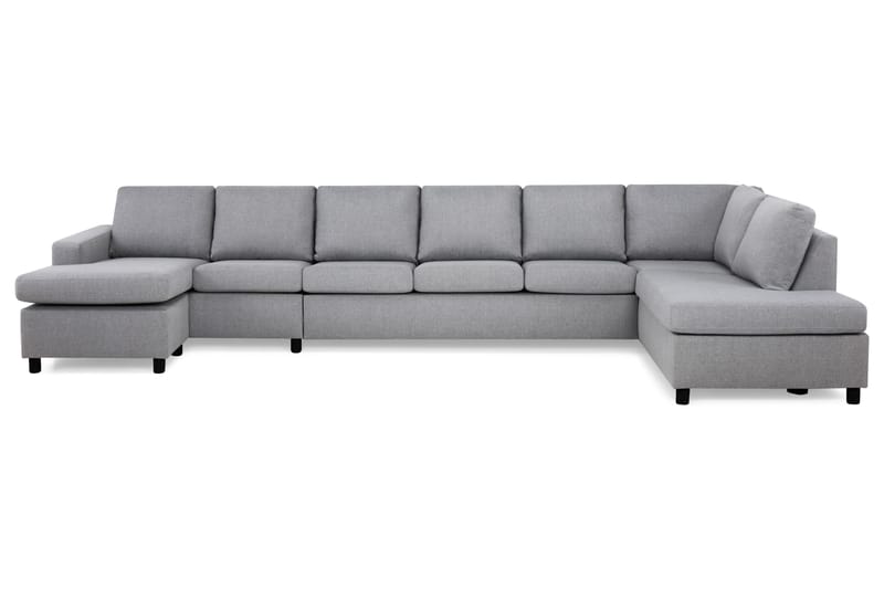 Crazy 6-sits Högervänd U-formad XX-Large Soffa med Divan och Schäslong i Tyg - Grå - Möbler - Vardagsrum - Soffor - U-soffor