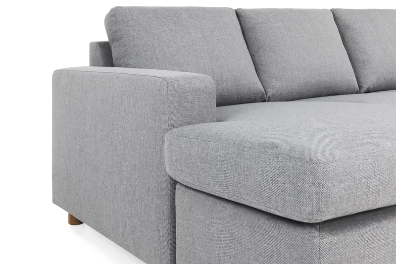 Crazy 6-sits Högervänd U-formad XX-Large Soffa med Divan och Schäslong i Tyg - Grå - Möbler - Vardagsrum - Soffor - U-soffor