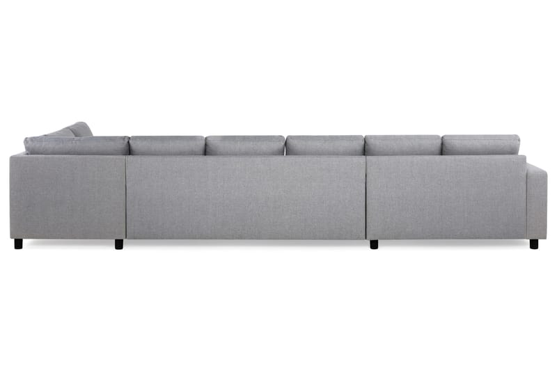 Crazy 6-sits Högervänd U-formad XX-Large Soffa med Divan och Schäslong i Tyg - Grå - Möbler - Vardagsrum - Soffor - U-soffor