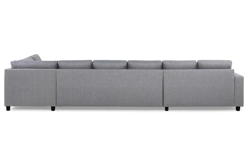 Crazy 6-sits Högervänd U-formad XX-Large Soffa med Divan och Schäslong i Tyg - Grå - Möbler - Vardagsrum - Soffor - U-soffor