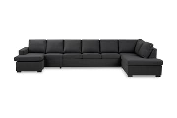 Crazy 6-sits Högervänd U-formad XX-Large Soffa med Divan och Schäslong i Tyg
