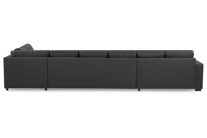 Crazy 6-sits Högervänd U-formad XX-Large Soffa med Divan och Schäslong i Tyg - Mörkgrå - Möbler - Vardagsrum - Soffor - U-soffor