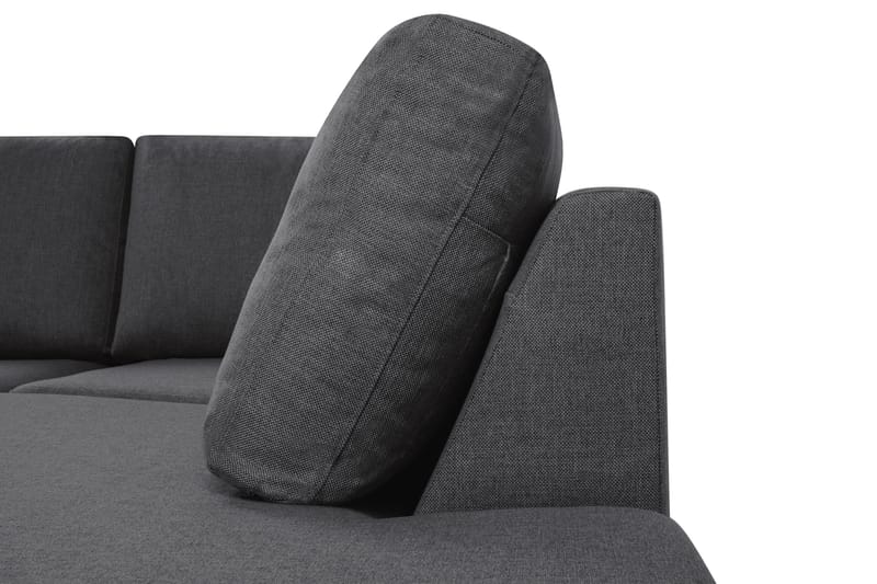 Crazy 6-sits Högervänd U-formad XX-Large Soffa med Divan och Schäslong i Tyg - Mörkgrå - Möbler - Vardagsrum - Soffor - U-soffor