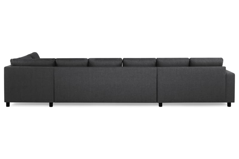 Crazy 6-sits Högervänd U-formad XX-Large Soffa med Divan och Schäslong i Tyg - Mörkgrå - Möbler - Vardagsrum - Soffor - U-soffor