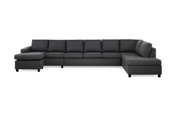 Crazy 6-sits Högervänd U-formad XX-Large Soffa med Divan och Schäslong i Tyg