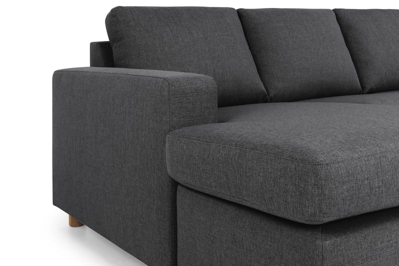 Crazy 6-sits Högervänd U-formad XX-Large Soffa med Divan och Schäslong i Tyg - Mörkgrå - Möbler - Vardagsrum - Soffor - U-soffor