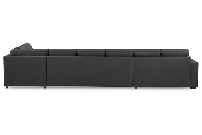 Crazy 6-sits Högervänd U-formad XX-Large Soffa med Divan och Schäslong i Tyg - Mörkgrå - Möbler - Vardagsrum - Soffor - U-soffor